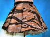 short camo skirt, web belt, built in layered tulle